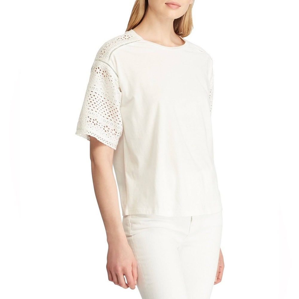 Lauren Ralph Lauren Embroidered Cotton Top